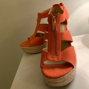 Michael Kors Orange Wedges
